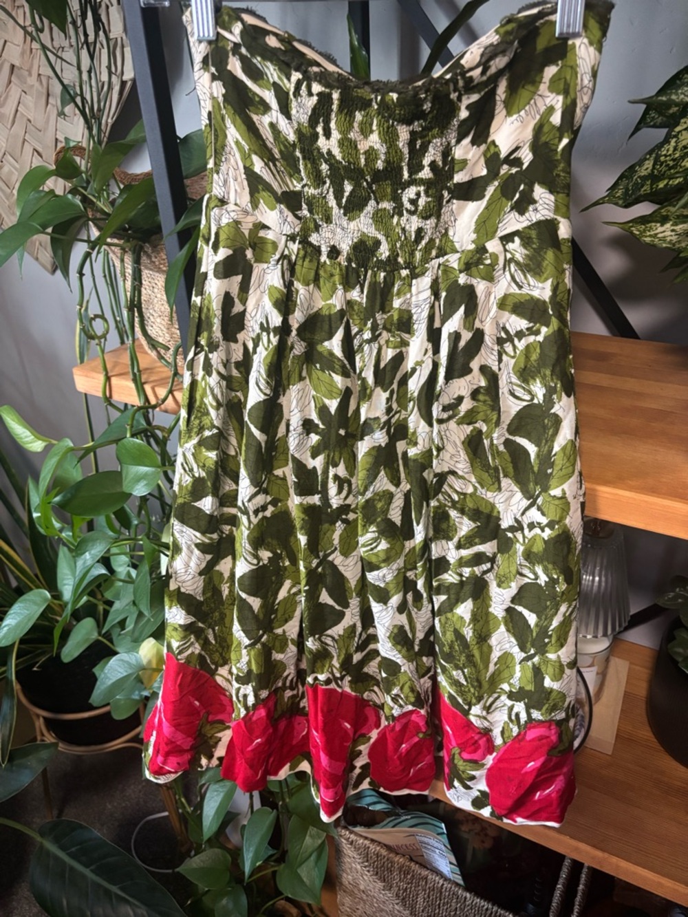 Anthropologie We Love Vera Berry Months Strawberry Dress | Size 0 - Picture 3 of 5